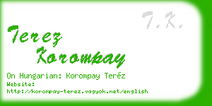 terez korompay business card