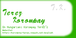 terez korompay business card